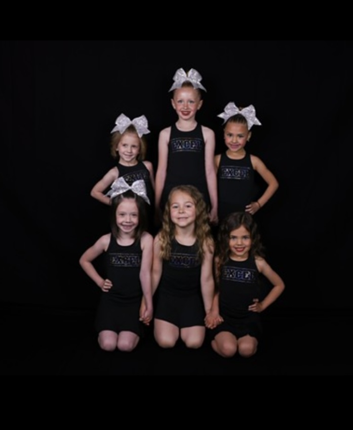 Mini and Tiny Novice All Star Cheer team moment